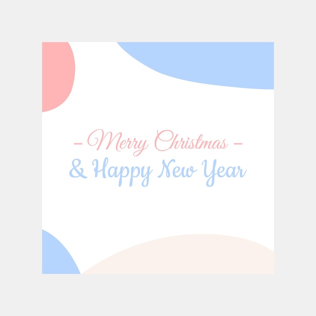 Vector new year greeting card in minimalistic style 2023 christmas poster design template for celebration new year party cover for banner vector illustration concept