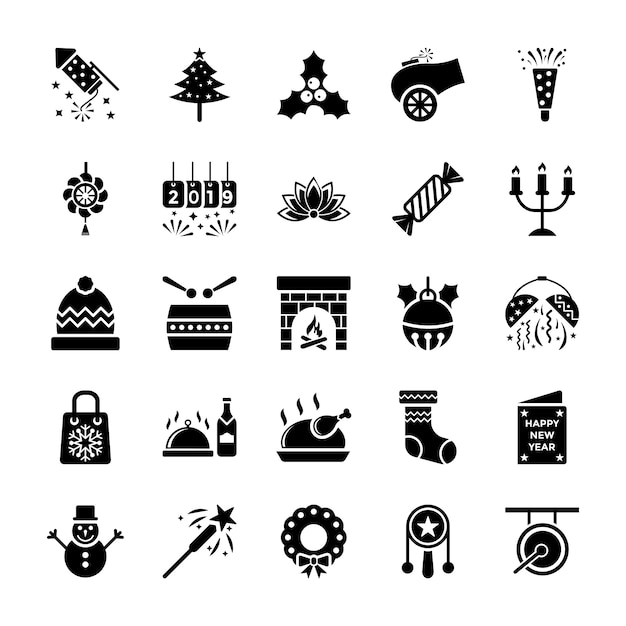 New Year Icons Pack