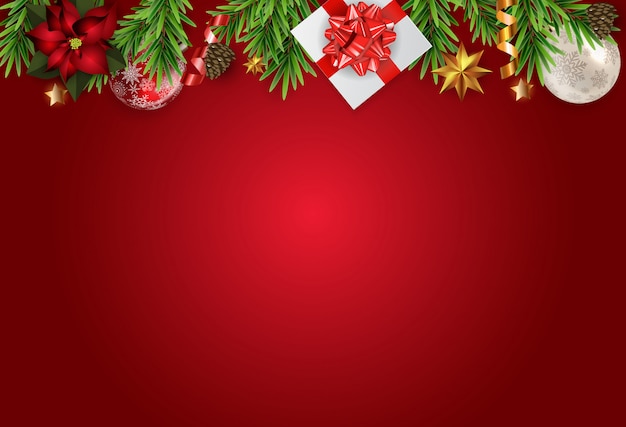 New year and merry christmas background