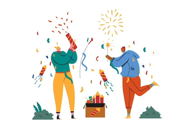 New Year Party Illustration