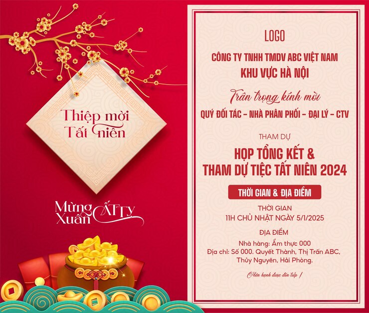 Vector new year party invitation card 2025 elegant and professional design