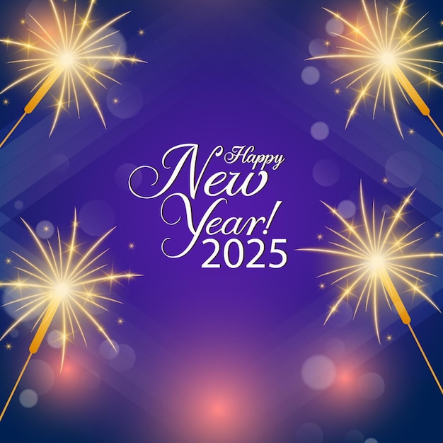 New Year Poster Vector