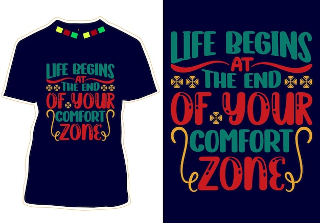 Дизайн футболки с новогодними цитатами