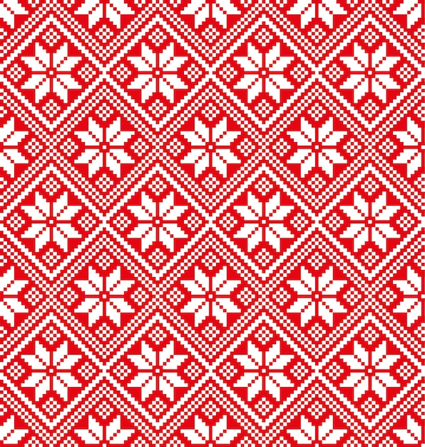 New Year's Christmas pattern pixel for print 2018