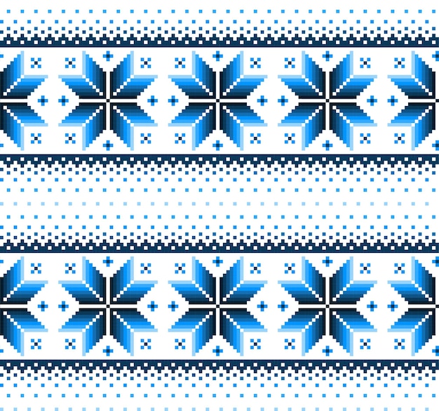 Vector new year's christmas pattern pixel