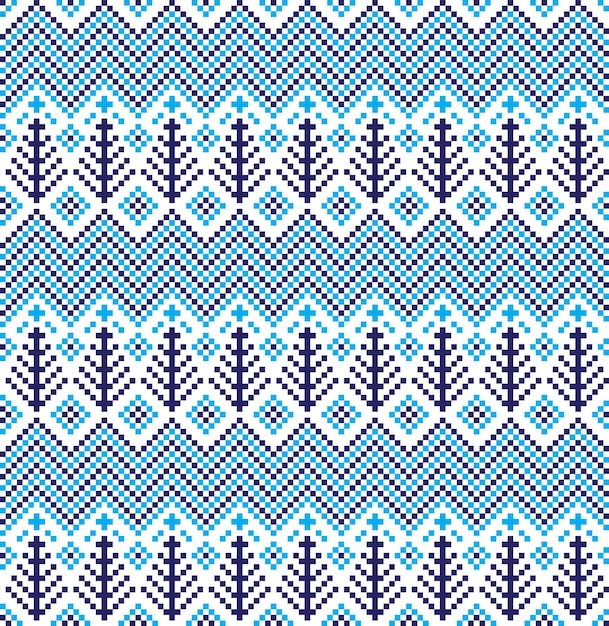 Vector new year's christmas pattern pixel