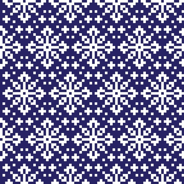 New Year's Christmas pattern pixel