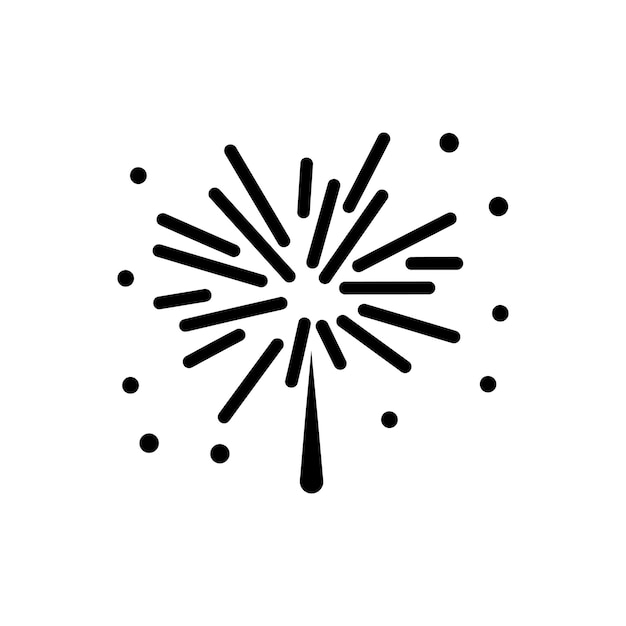 New year's eve icon simple vector illustration