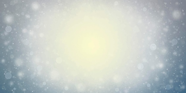 Vector new year's holiday background with light and flying snow.