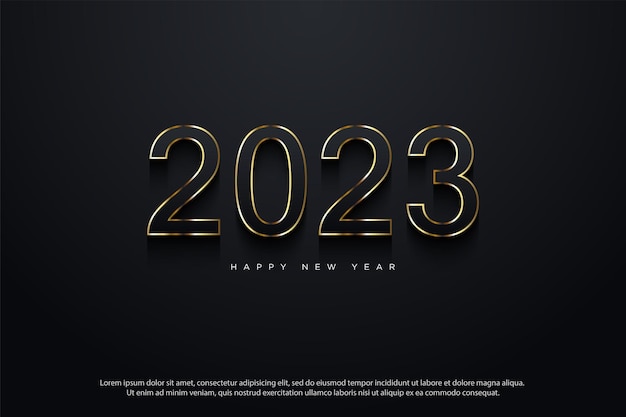 Lusso di capodanno 2023 con brillantini.