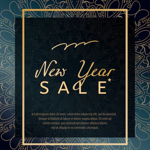 New year sale template for store.