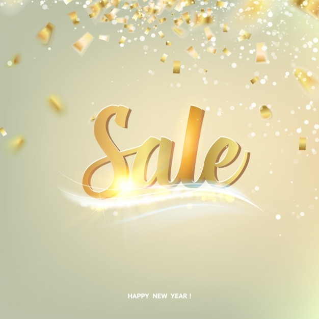 New year sales background