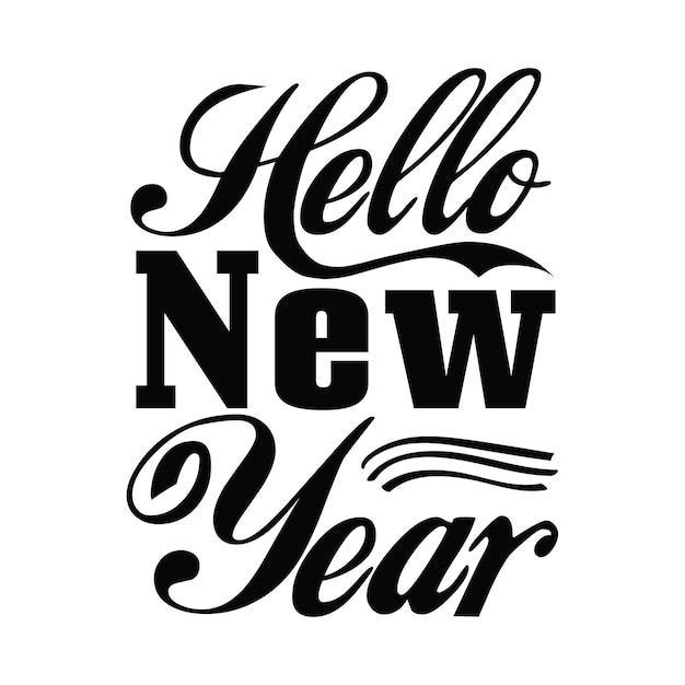 Vector new year svg design