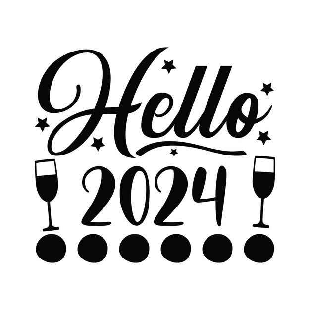 Vector new year svg design