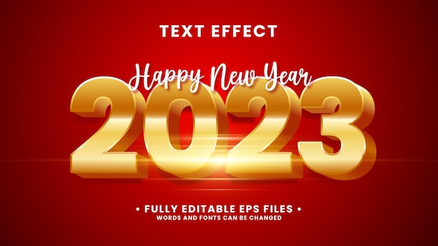 New year text effect