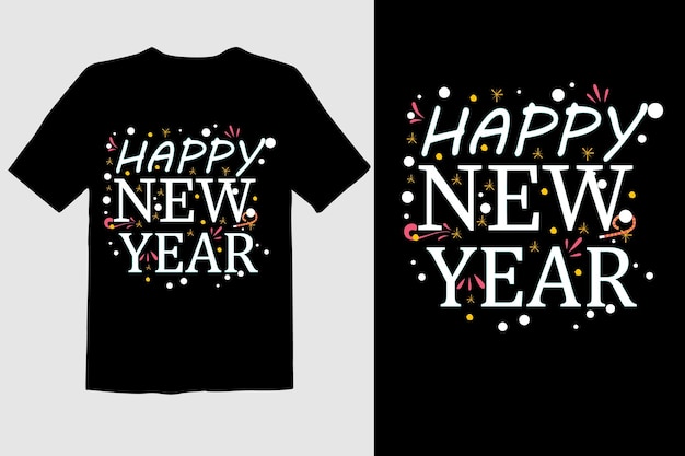 ベクトル 新年のtシャツのデザイン