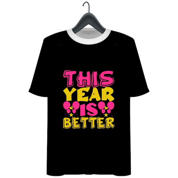 Vector new year tshirt design