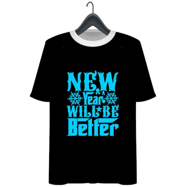 Vector new year tshirt design