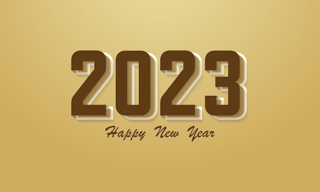 New year with brown color concept