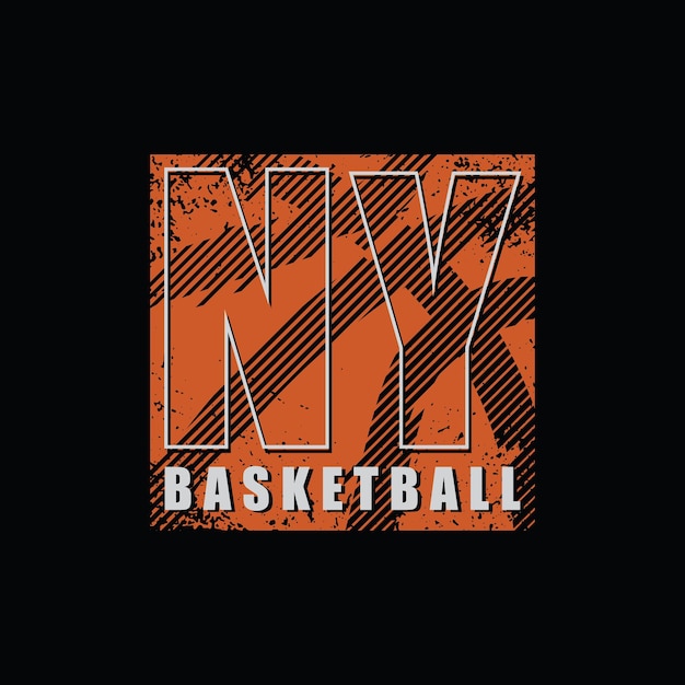 New york basketbal illustratie typografie. perfect voor het ontwerpen van t-shirts