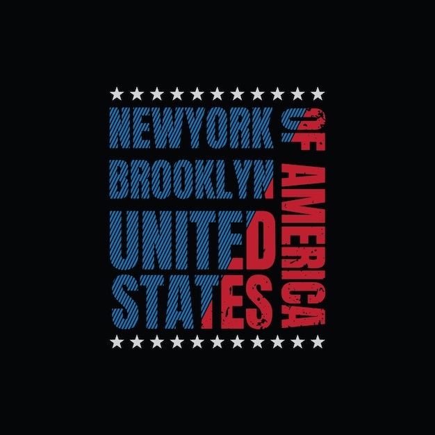 New york brooklyn t-shirt and apparel design