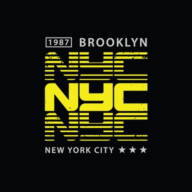 New york brooklyn tshirt and apparel design