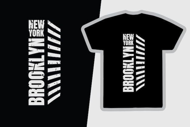 New york brooklyn tshirt en kledingontwerp