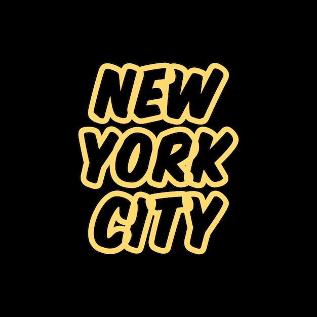 New York City belettering