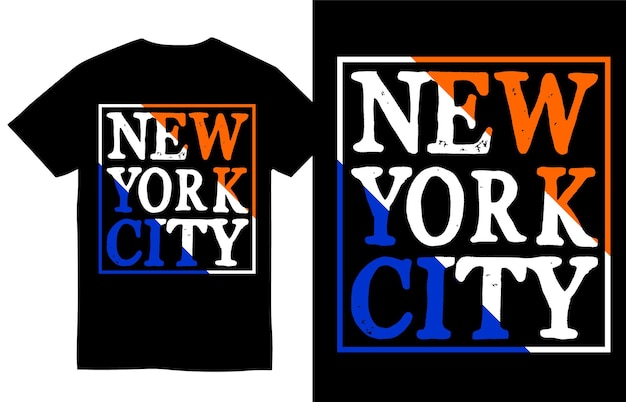 Tipografia di design di new york city per t-shirt stampata