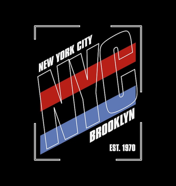 New York City design typography vector design text illustration sign t shirt graphics print