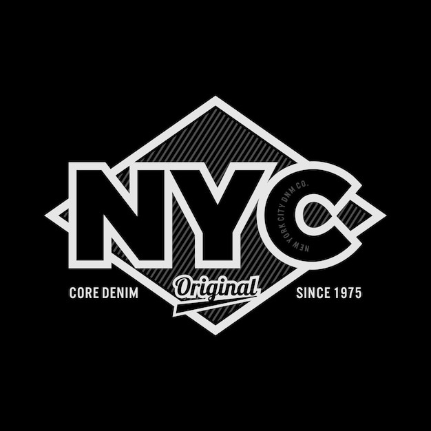 New york city grafische t-shirt ontwerp typografie vectorillustratie premium vector