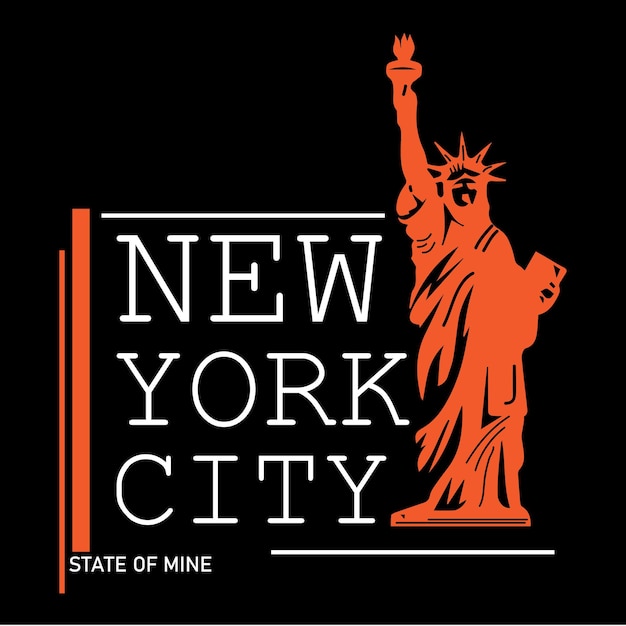 New york city graphic T-shirt design vector