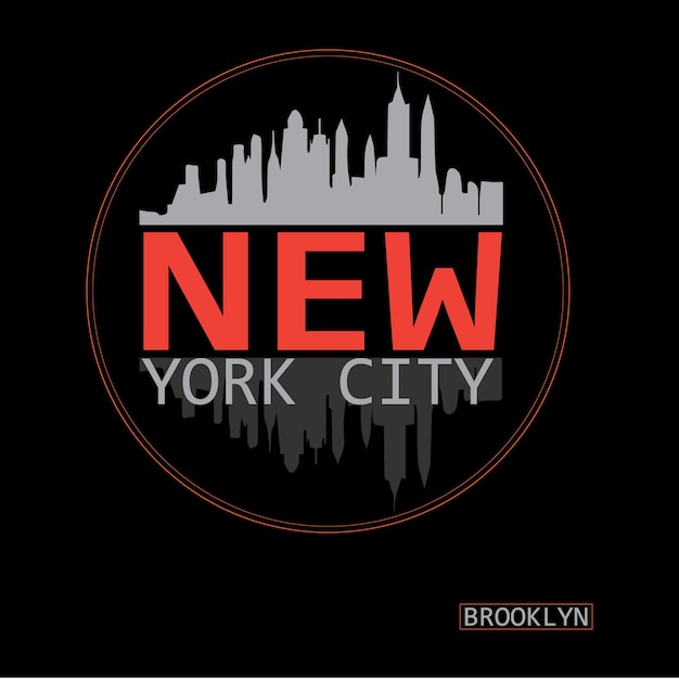 Vector new york city graphic t-shirt design vector