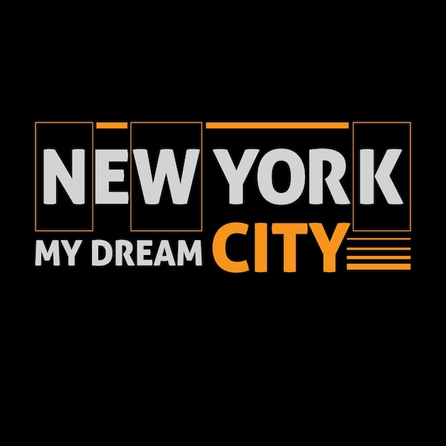 New York city Graphic t shirt design vector