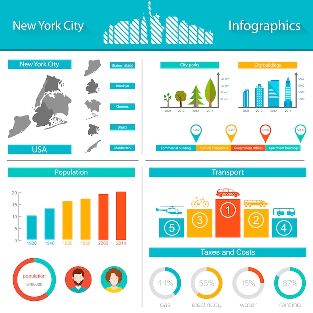 Vector new york city infographic