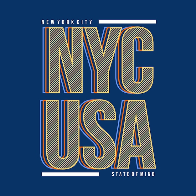 new york city lines artistiek grafisch t-shirt