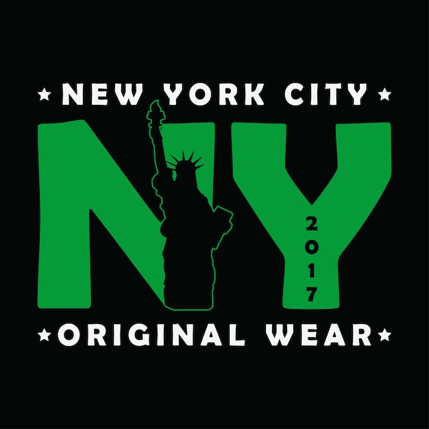 Stampa new york city la statua della libertà grafica urbana moderna per tshirt