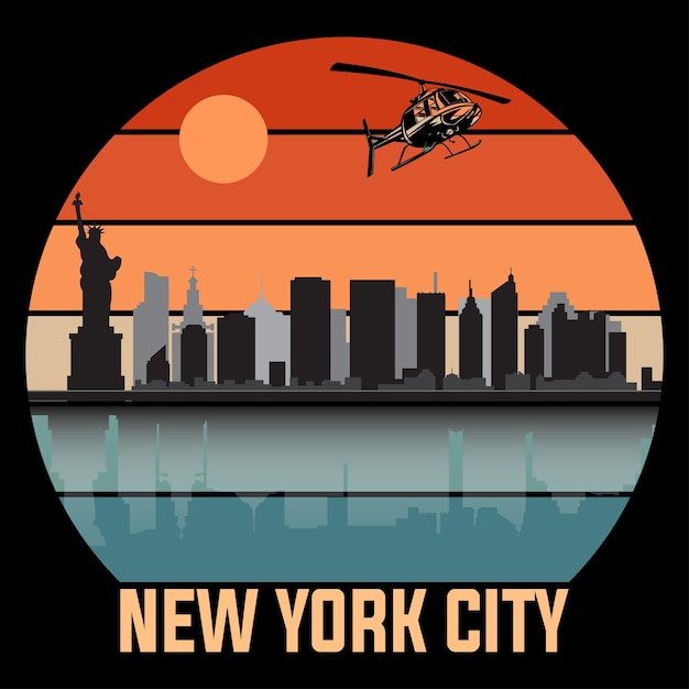 T-shirt di new york city design t-shirt design vettore usa vettore usa t-shirt design vettore tshirt