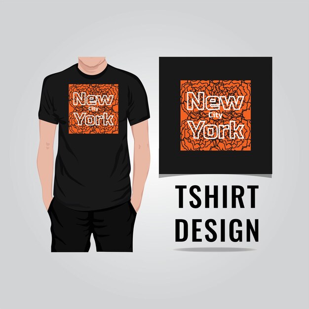 New york city t shirt design vector illustration