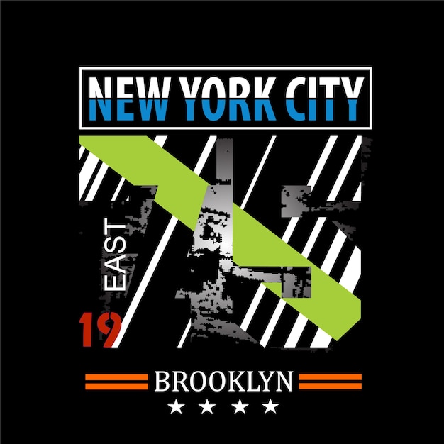 New york city tee grafische typografie voor print illustratie t-shirt vector kunst vintage