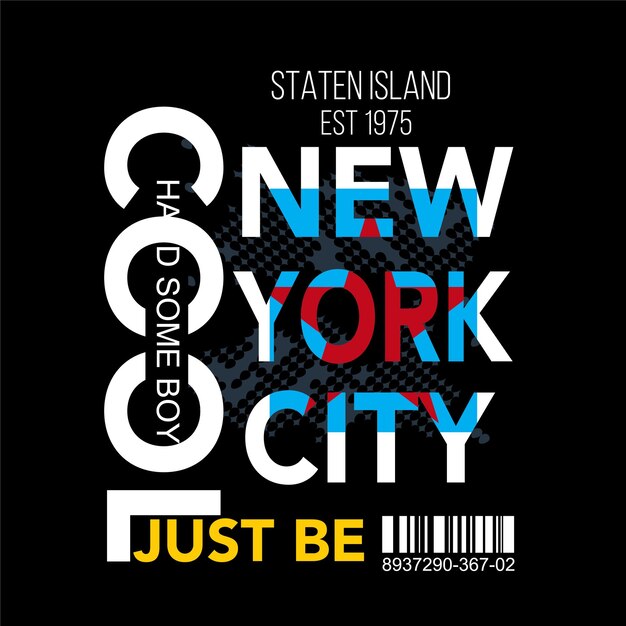 New York city tee graphic typography for print illustration t shirt vector art vintage