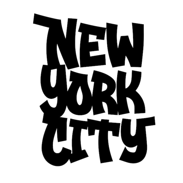 New York City Tekst New York City T-shirt poster