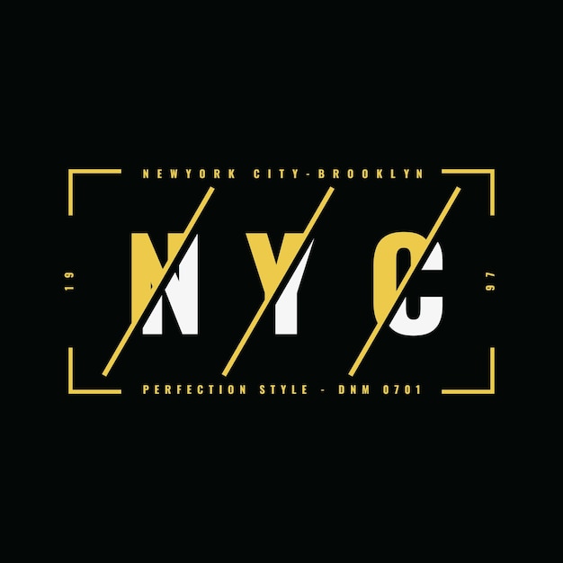 Vector new york city tshirt and apparel design