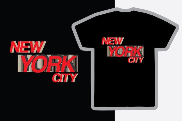 New york city tshirt en kledingontwerp