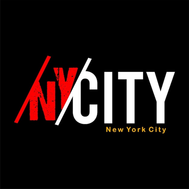 New york city typografie ontwerp vector voor print t-shirt