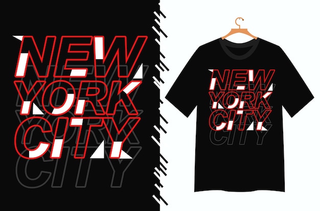 New York City typografie t-shirtontwerp