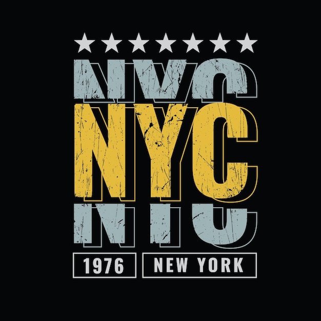 New york city typografie vector t-shirt ontwerp illustratie