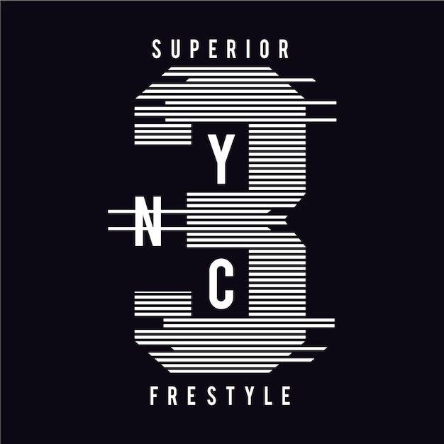 Vector new york city typography for design clothes graphics for print product number tshirt