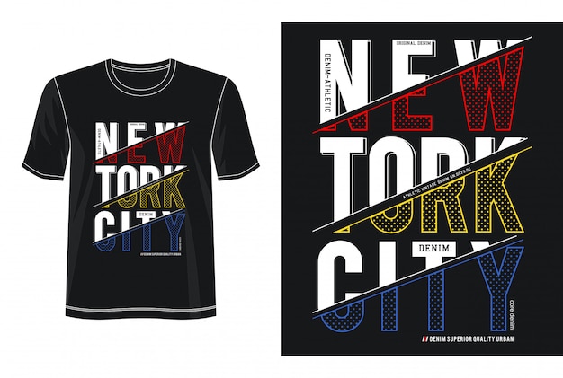 Vettore t-shirt design tipografia new york city