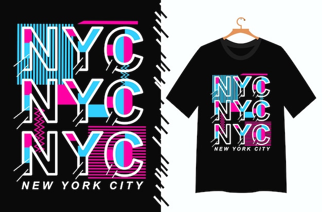 new york city typography text for t shirt graphic